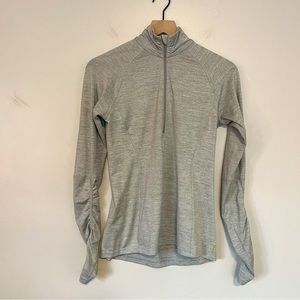 LUCY YOGA quarter zip running sweater